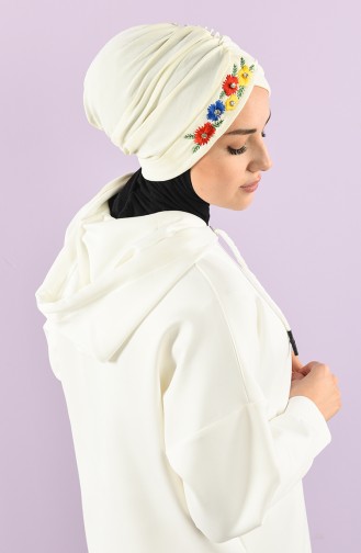 Schmutzig Weiß Praktischer Turban 9028-12