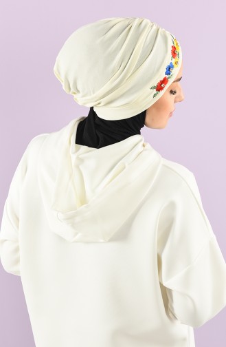 Turban Pret-a-Porter Blanc Cassé 9028-12