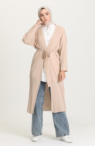 Beige Strickjacke 2007-02