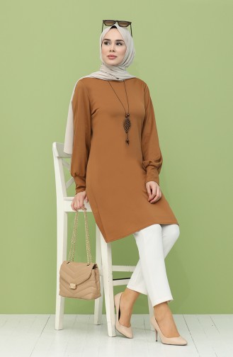 Kolyeli Tunik 3191-05 Taba