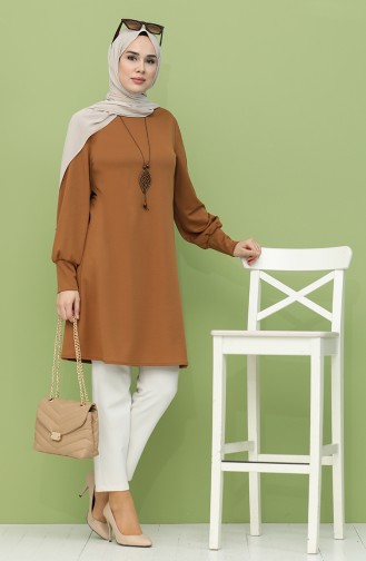 Kolyeli Tunik 3191-05 Taba