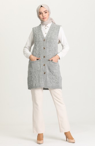 Gilet Sans Manches Gris 4286-04