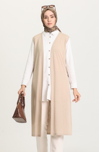 Beige Gilet 8165-02