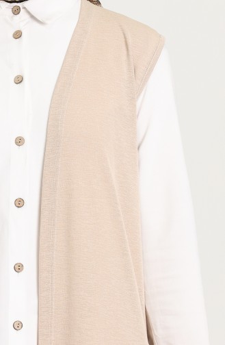 Beige Gilet 8165-02
