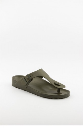 Khaki Summer slippers 3431.HAKI