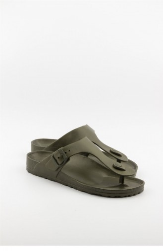 Khaki Summer slippers 3431.HAKI