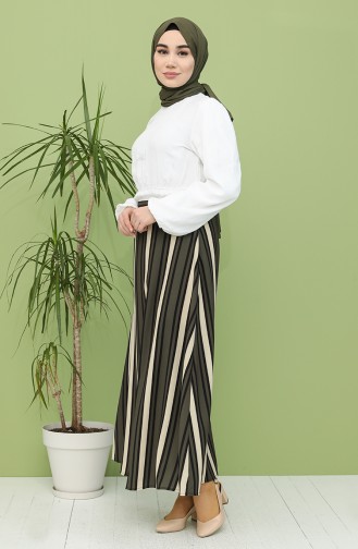 Khaki Skirt 191042-02