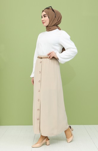 Beige Skirt 1010041ETK-02