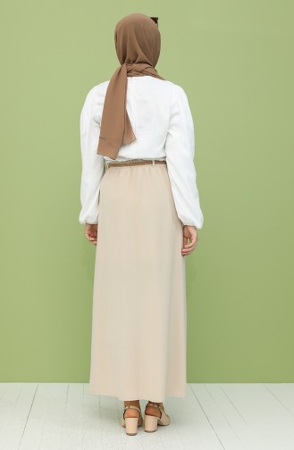 Beige Rok 1010041ETK-02