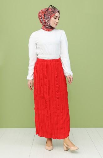 Claret Red Skirt 0112-02