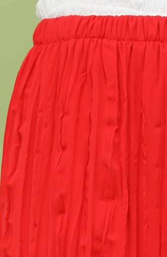 تنورة أحمر كلاريت 0112-02