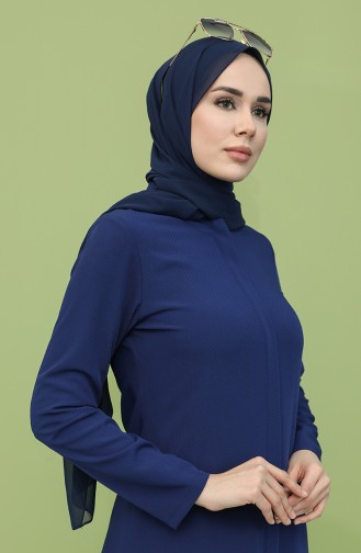 Saxon blue Abaya 1017-05