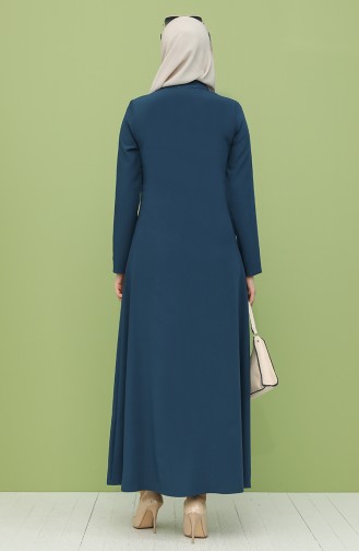 Oil Blue Abaya 1017-06