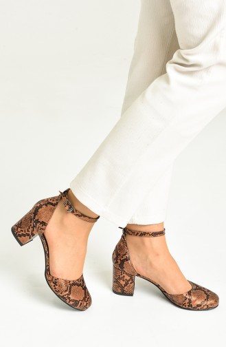 Tobacco Brown High Heels 9115-06