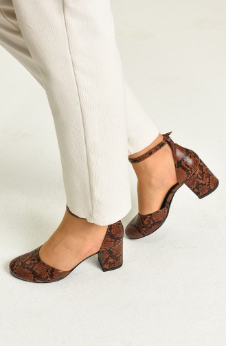 Tobacco Brown High Heels 9115-11