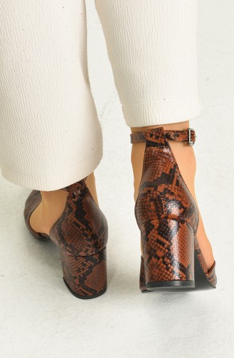 Tobacco Brown High Heels 9115-11