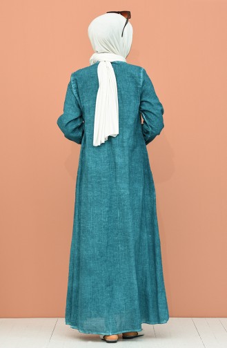 Robe Hijab Turquoise 4646-03