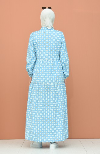 Blue Hijab Dress 1445-08
