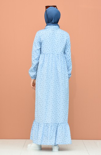 فستان أزرق ثلجي 1447-07