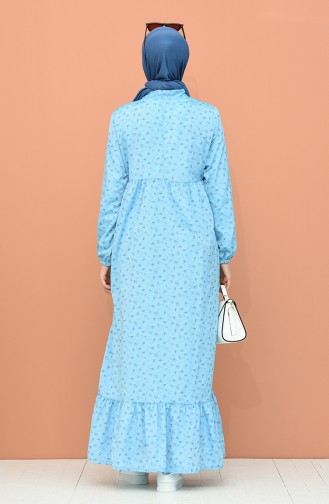 Robe Hijab Bleu 1447-09
