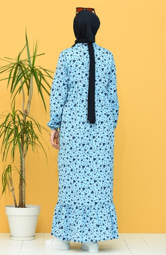 Robe Hijab Bleu Foncé 1449-01