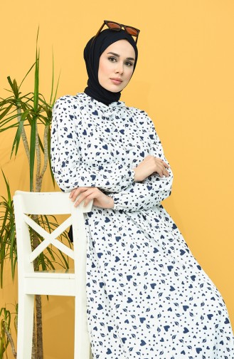 Robe Hijab Blanc 1449-08
