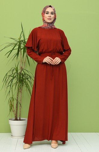 Claret red İslamitische Jurk 8313-03