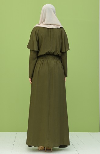 Green Hijab Dress 8313-05