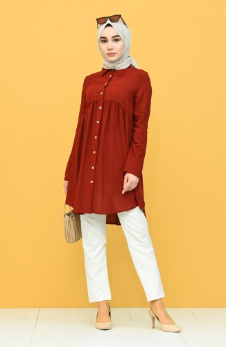 Robalı Tunik 8311-06 Bordo