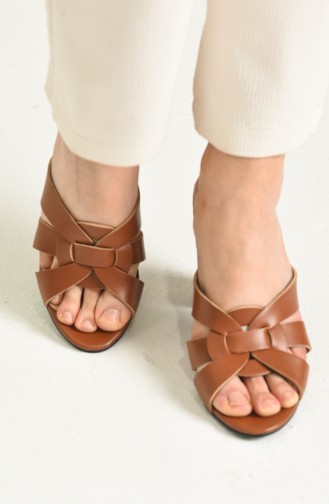 Tan Summer Slippers 1362-12