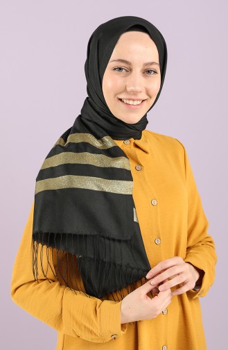 شال أسود 1000C-02