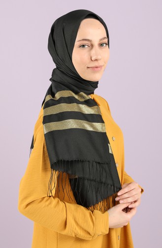 Düz Tafta Şal 1000C-02 Siyah