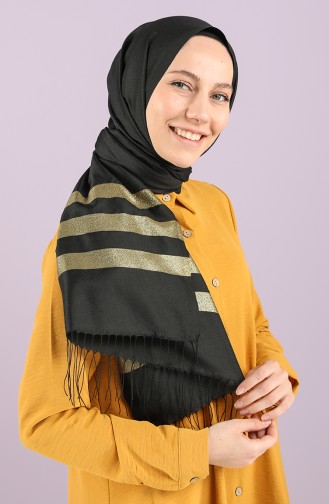 Düz Tafta Şal 1000C-02 Siyah