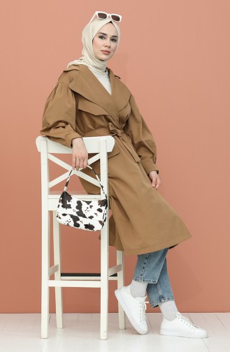 Tobacco Brown Trench Coats Models 0111-02
