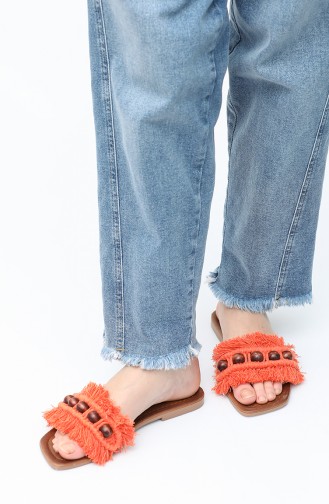 Orange Summer Slippers 03-01