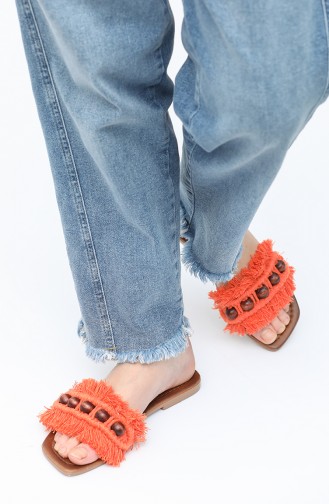 Orange Summer Slippers 03-01