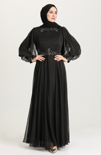 Black İslamitische Avondjurk 52779-02