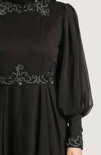 Habillé Hijab Noir 52779-02