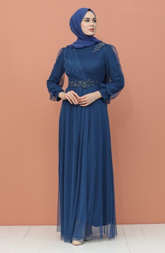 Habillé Hijab Indigo 4857-01