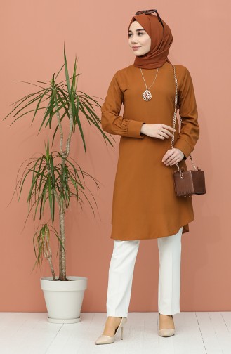 Kolyeli Tunik 5006-02 Taba