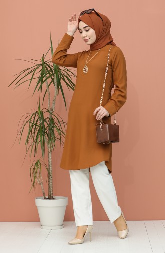 Kolyeli Tunik 5006-02 Taba