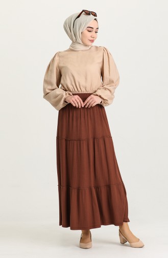 Brown Skirt 8241-01