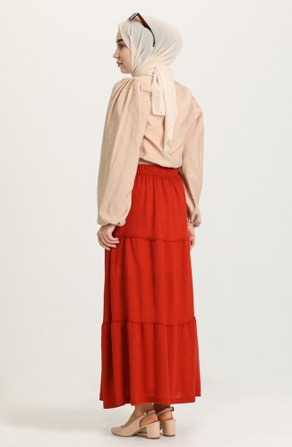 Brick Red Skirt 8245-01