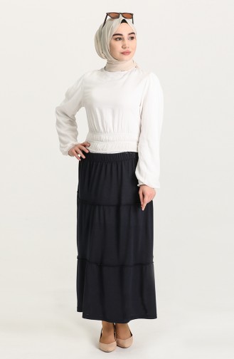 Navy Blue Skirt 8249-03