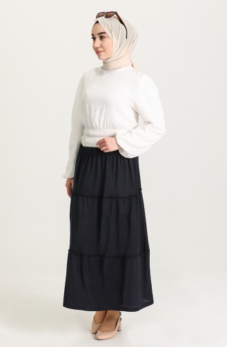 Navy Blue Skirt 8249-03