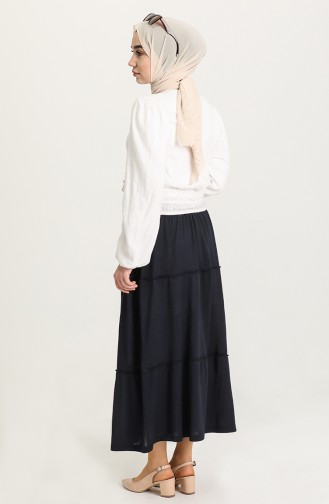 Navy Blue Rok 8249-03