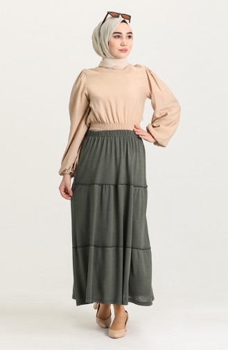 Khaki Skirt 8249-04