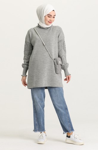 Grau Pullover 4290-05