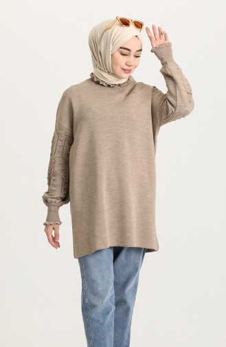 Dunkel-Nerz Pullover 4290-06