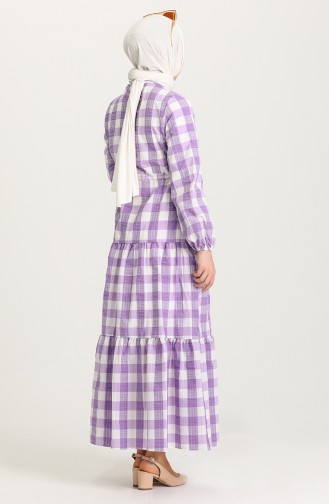 Violet Hijab Dress 5322-04